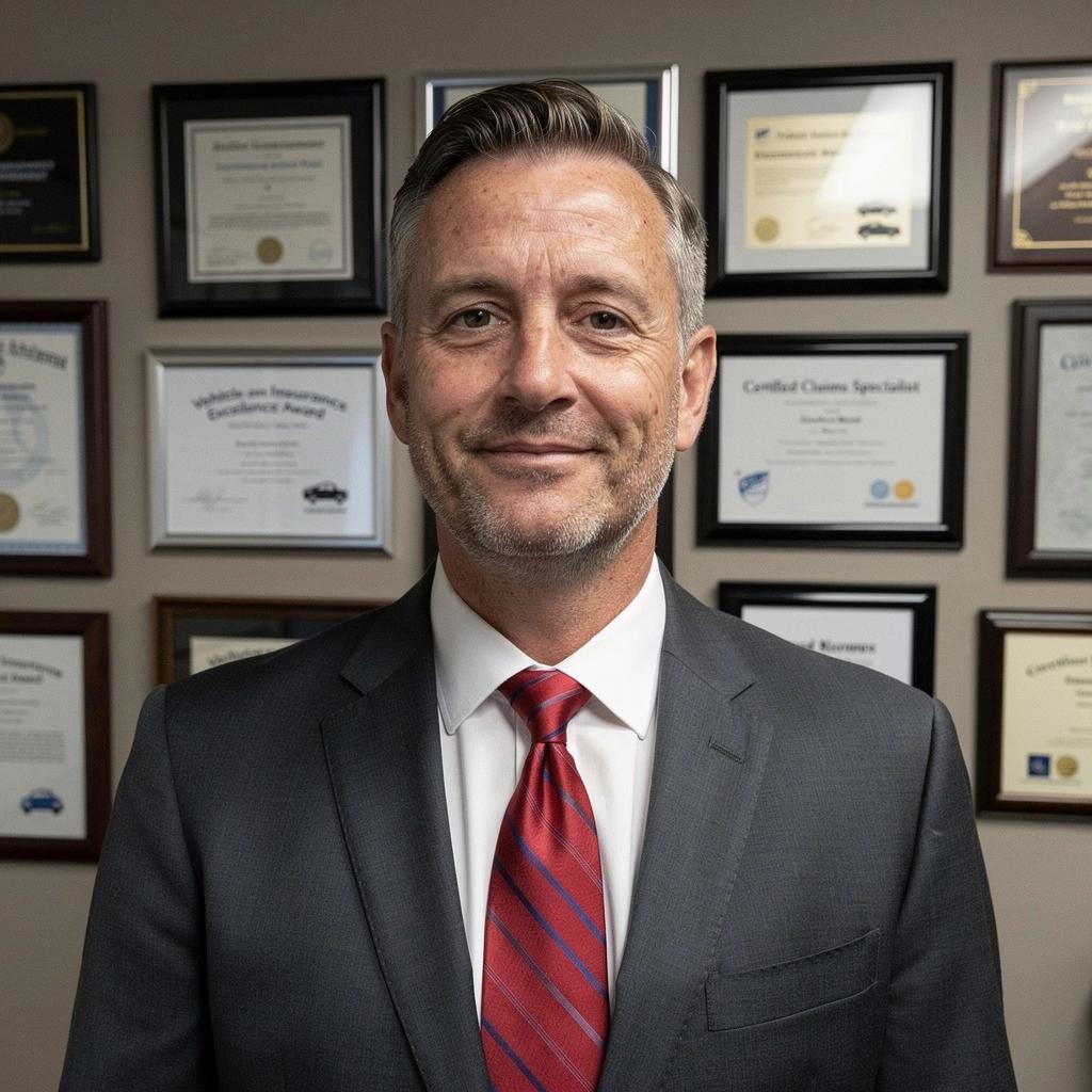 Karta ubezpieczeniowa leżąca na stole obok kluczyków samochodowych